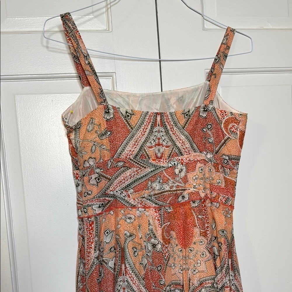 NWOT Anne Taylor Paisley Print Fit and Flare Summer  Dress - Picture 6 of 8
